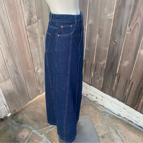 DISSH LENNON INDIGO DENIM MAXI SKIRT size 2 - Picture 12 of 13